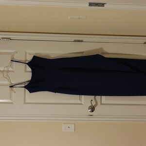 BCBGMaxAzria Asymmetrical Navy Dress